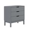 Emma and Oliver Samuel Kids Triple-Drawer Dresser with Solid Wood Frame, Chest of Drawers for Kids Bedroom